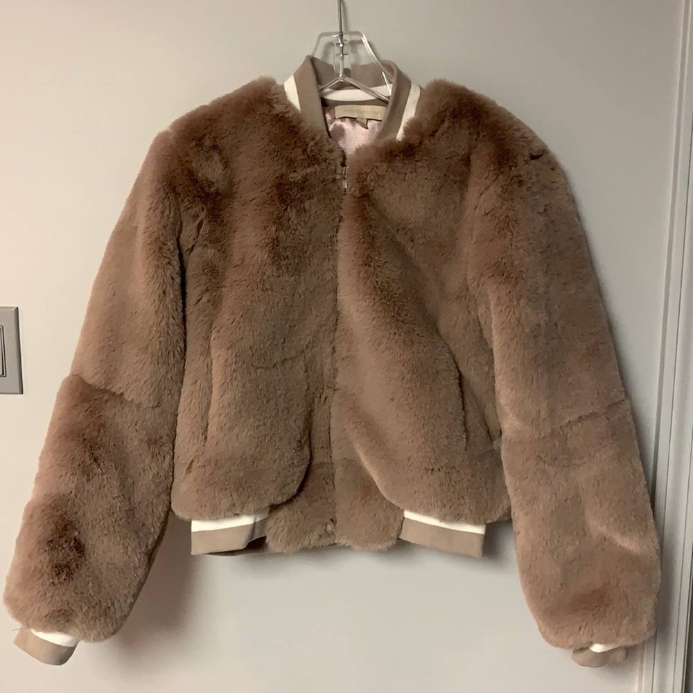 Dance & Marvel faux fur coat